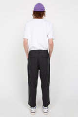 Charcoal men's tailored trousers