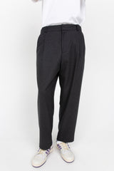 Charcoal men's tailored trousers