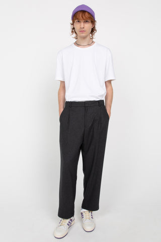 Charcoal men's tailored trousers