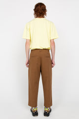 Brown men's tailored trousers