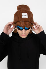 Brown chunky beanie