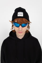 Black classic merino beanie