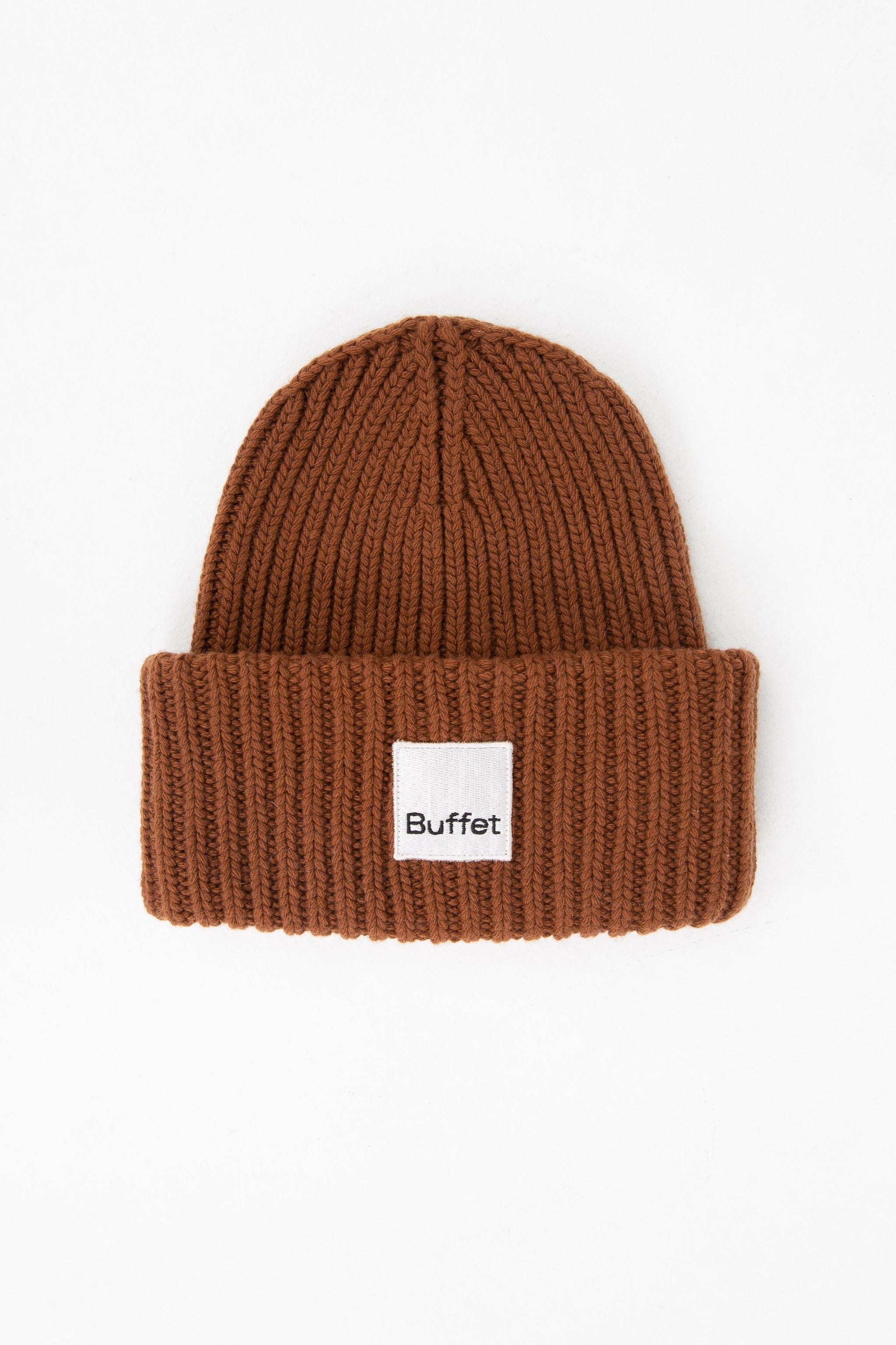 Brown chunky beanie
