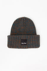 Brown/Petrol chunky beanie