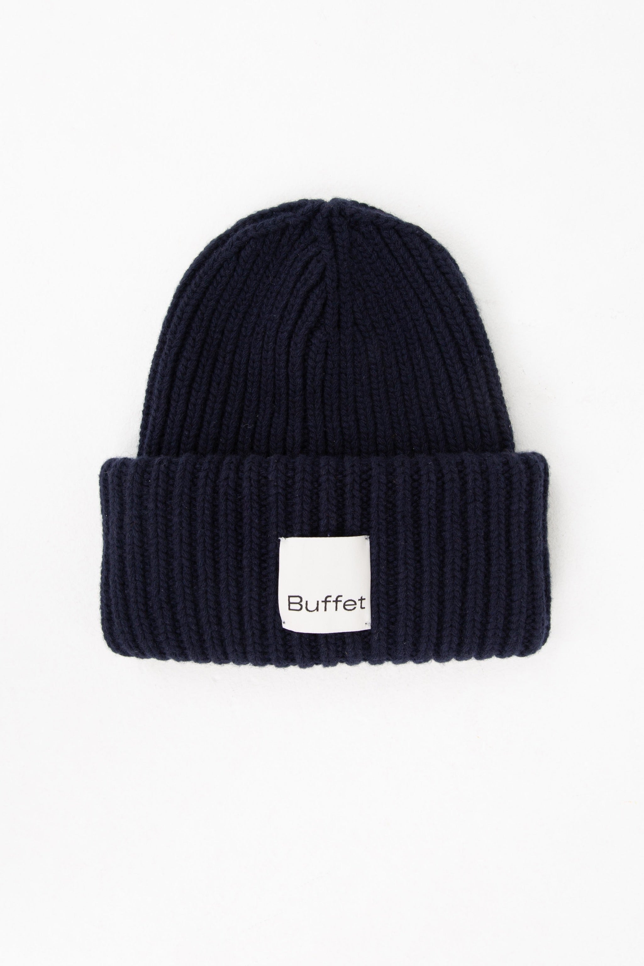 Navy chunky beanie