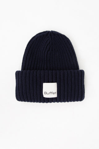Navy chunky beanie