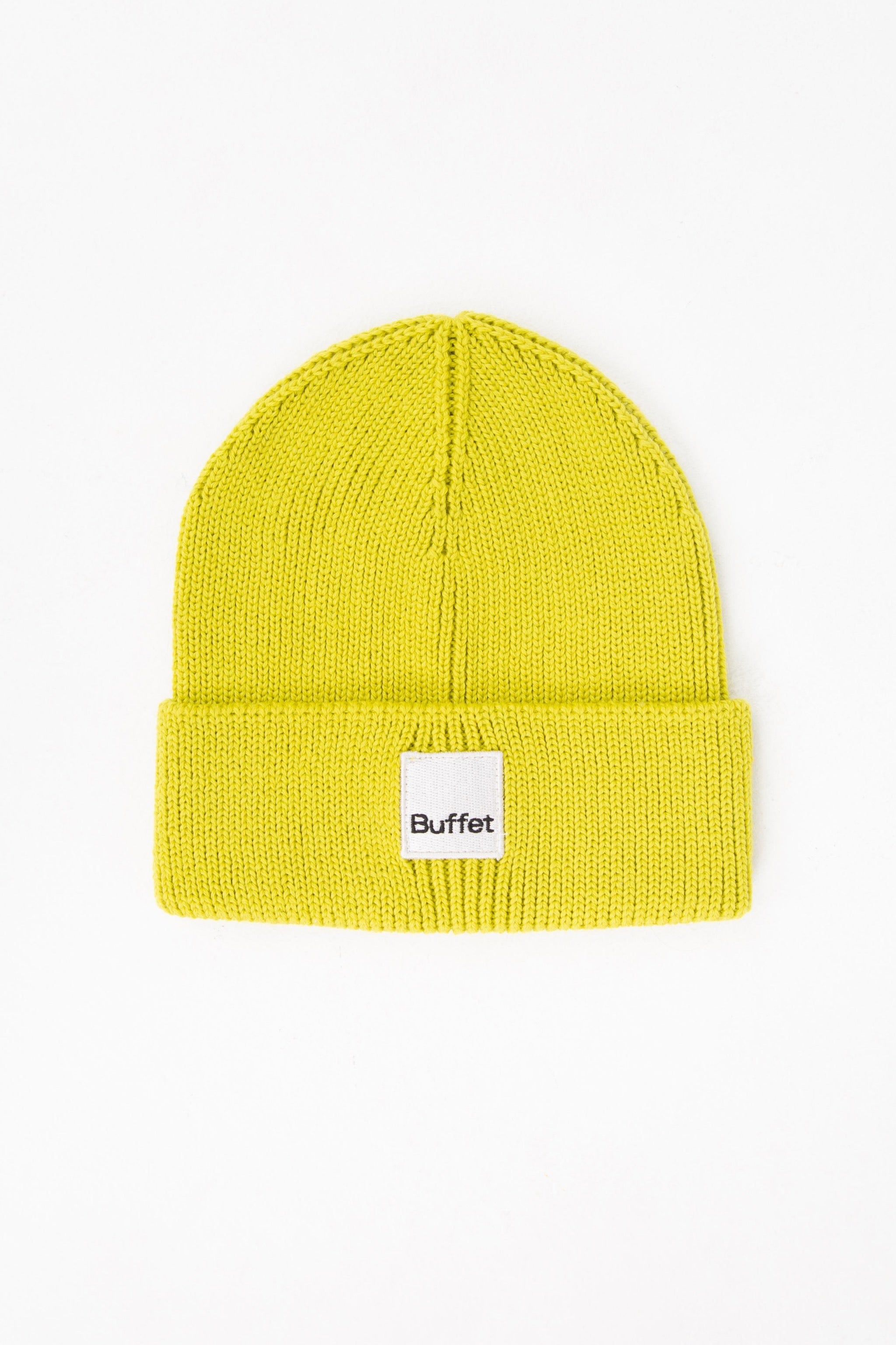 Lime green classic beanie