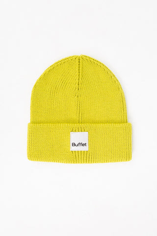 Lime green classic beanie