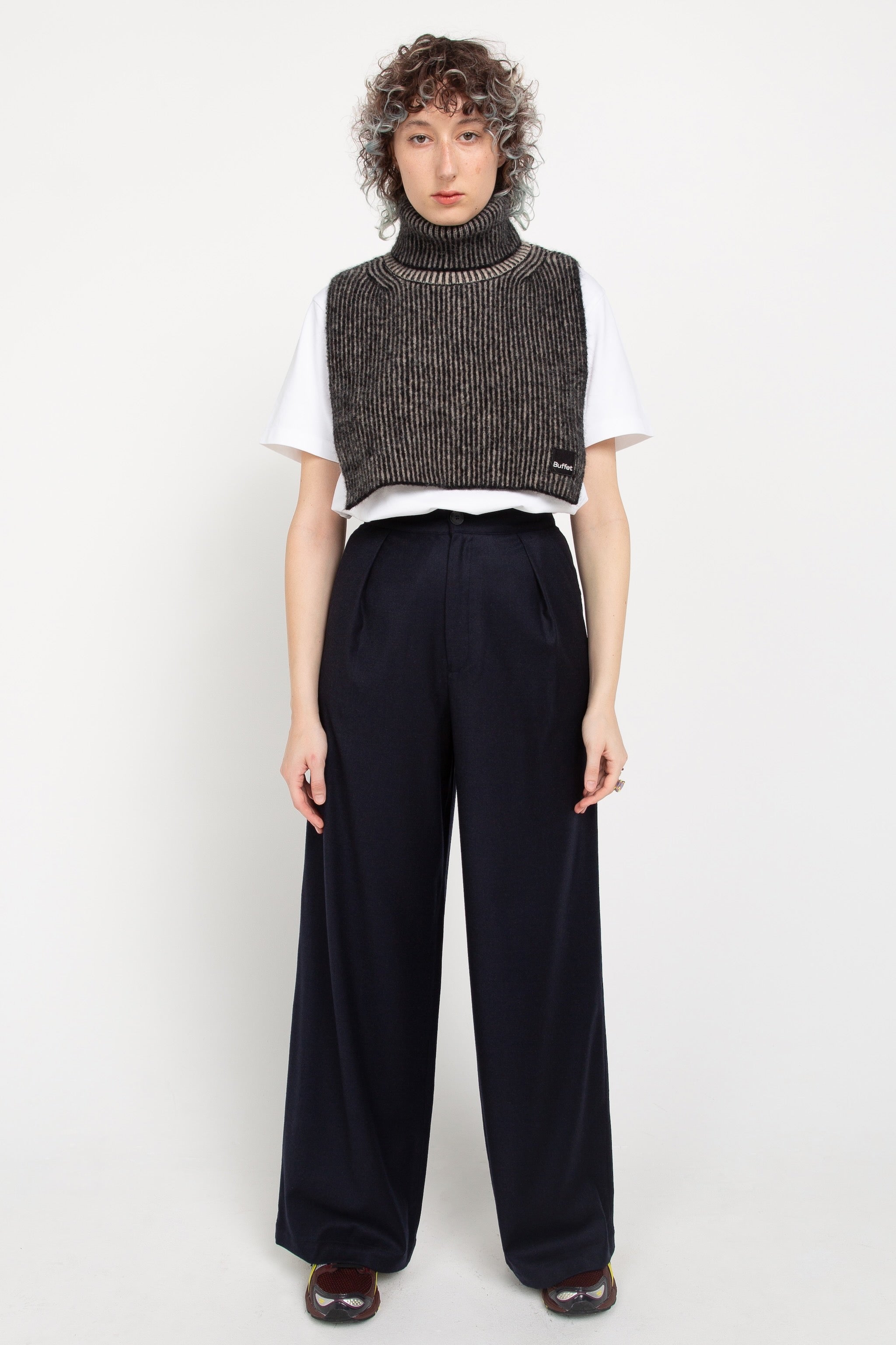 Navy tailored trousers