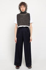 Navy tailored trousers