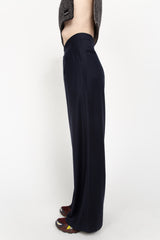 Navy wool tailored trousers