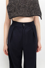 Navy tailored trousers