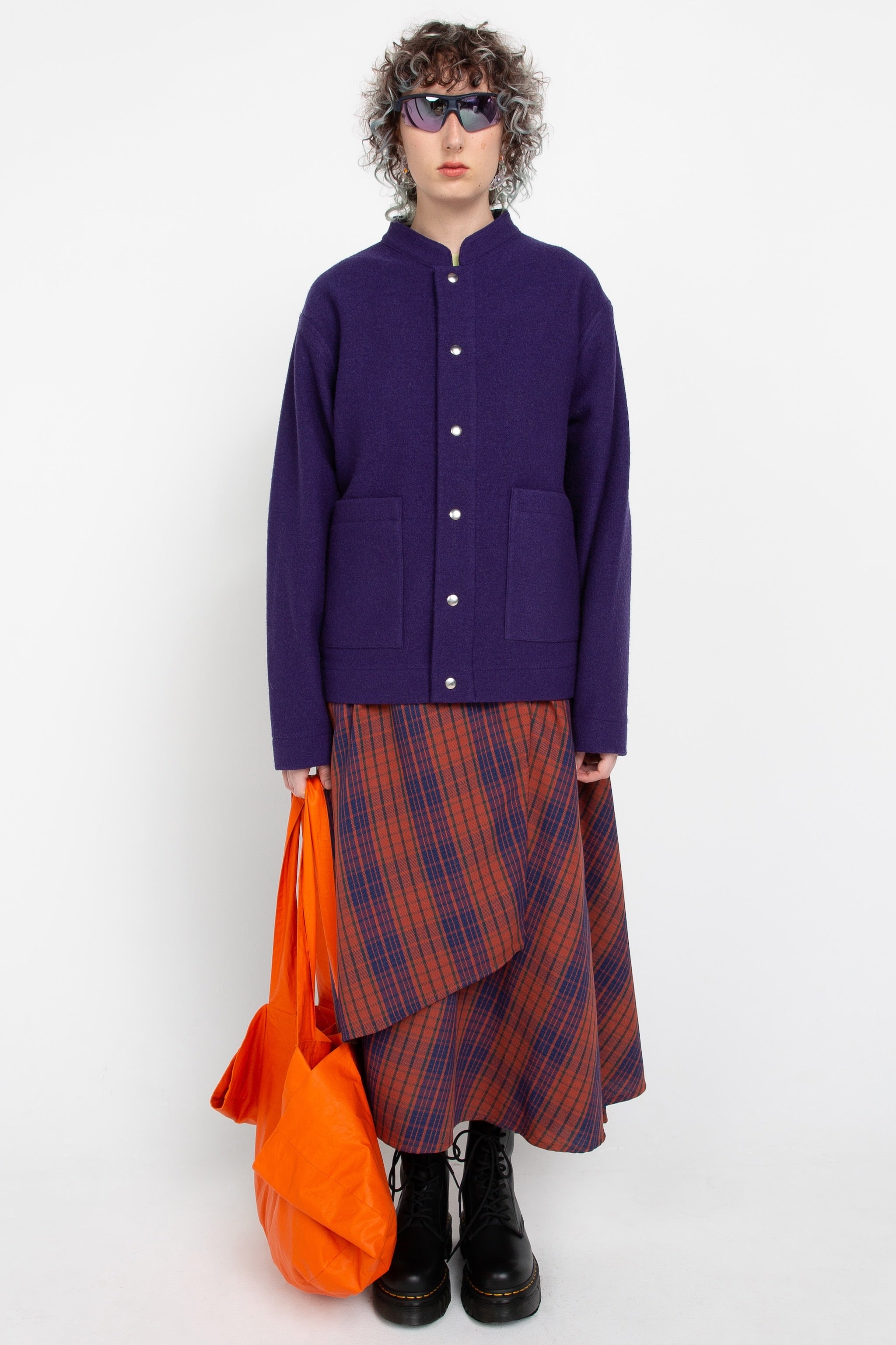 Violet wool jacket