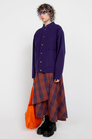 Violet wool jacket