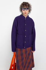 Violet wool jacket