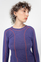 Violet paneled longsleeve