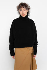 Black rollneck sweater