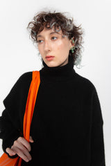 Black rollneck sweater