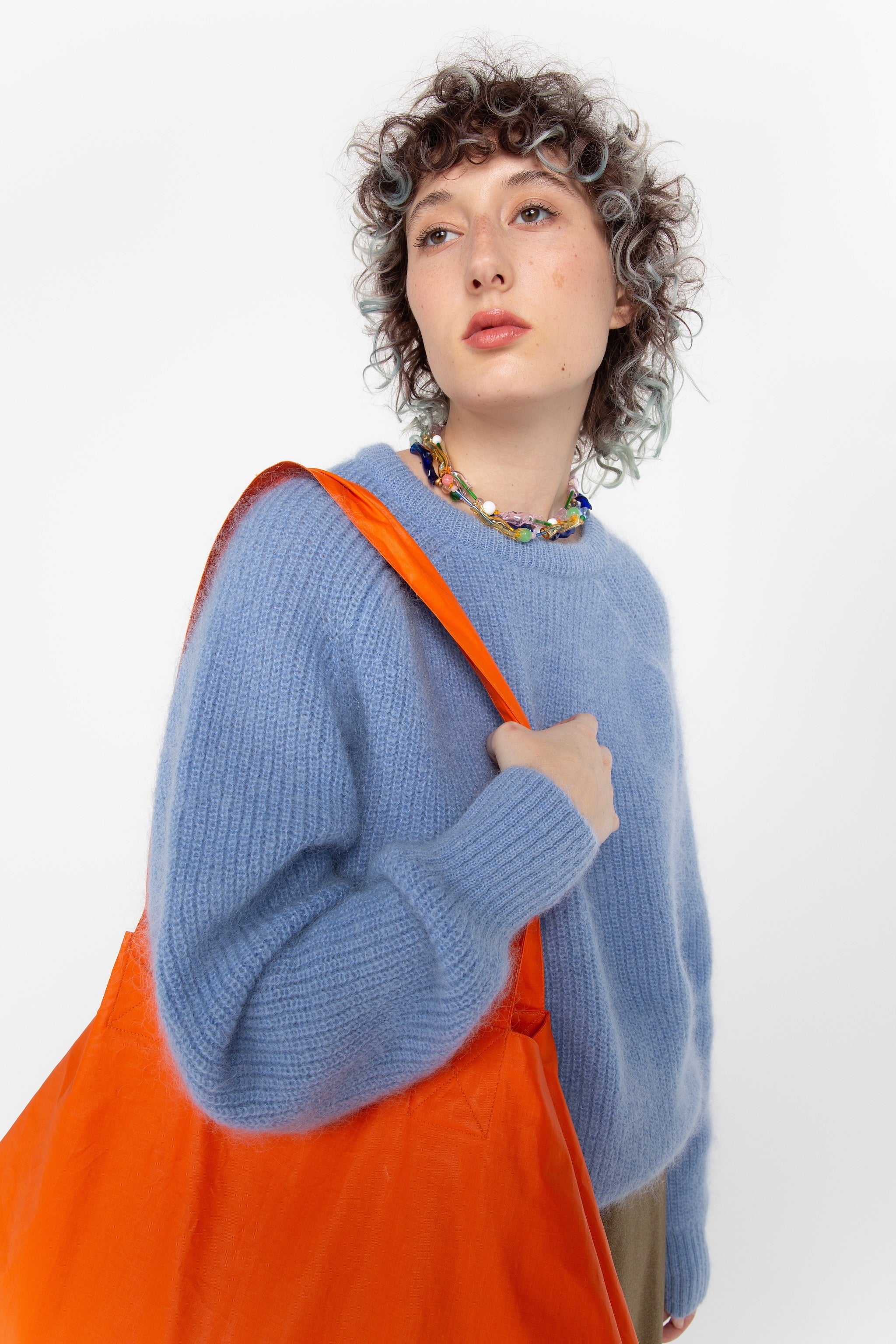 Light blue mohair sweater Buffet Clothing