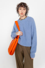 Light blue mohair sweater