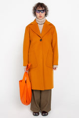 Orange tailored coat