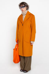 Orange tailored coat