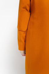 Orange tailored coat