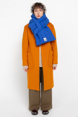 Blue quilted scarf