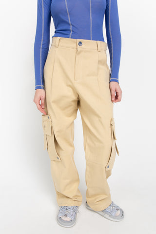 Off-white cargo trousers