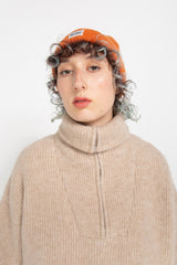 Orange classic beanie