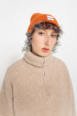 Orange classic beanie