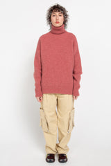 Pink rollneck sweater