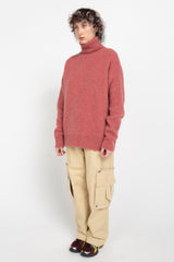 Pink rollneck sweater