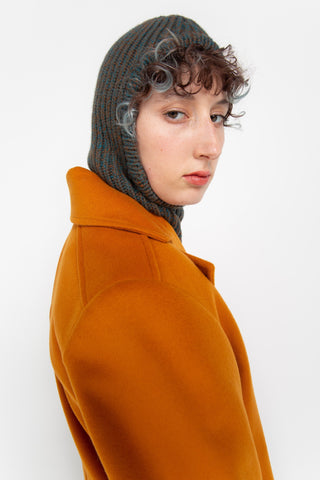 Brown/Petrol balaclava