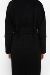 Black wrap coat