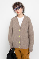 Warm grey alpaca cardigan