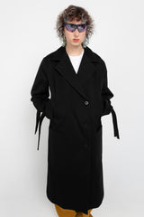 Black Oversized Trench Coat