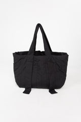 Black quilted bag