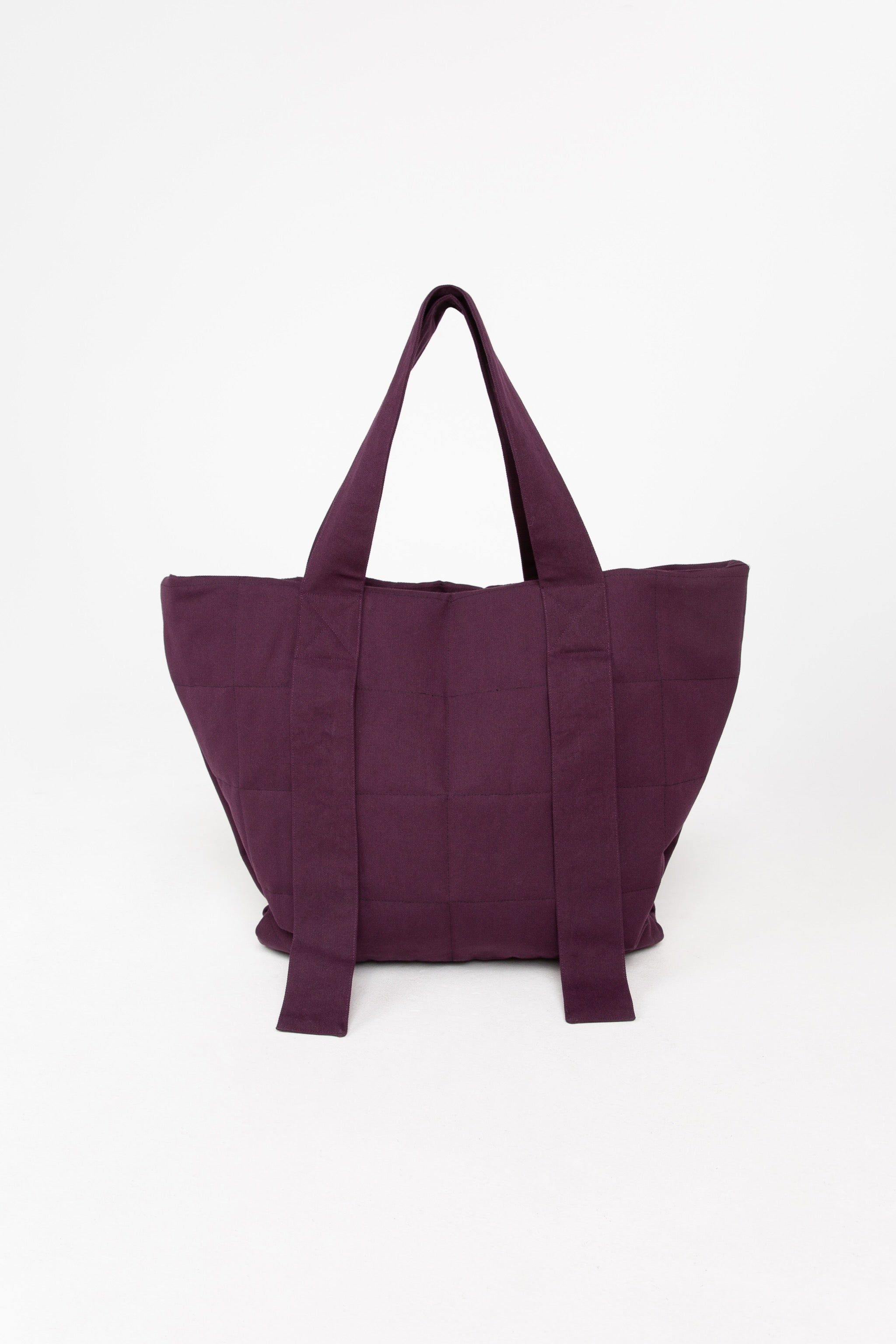 Aubergine quilted bag