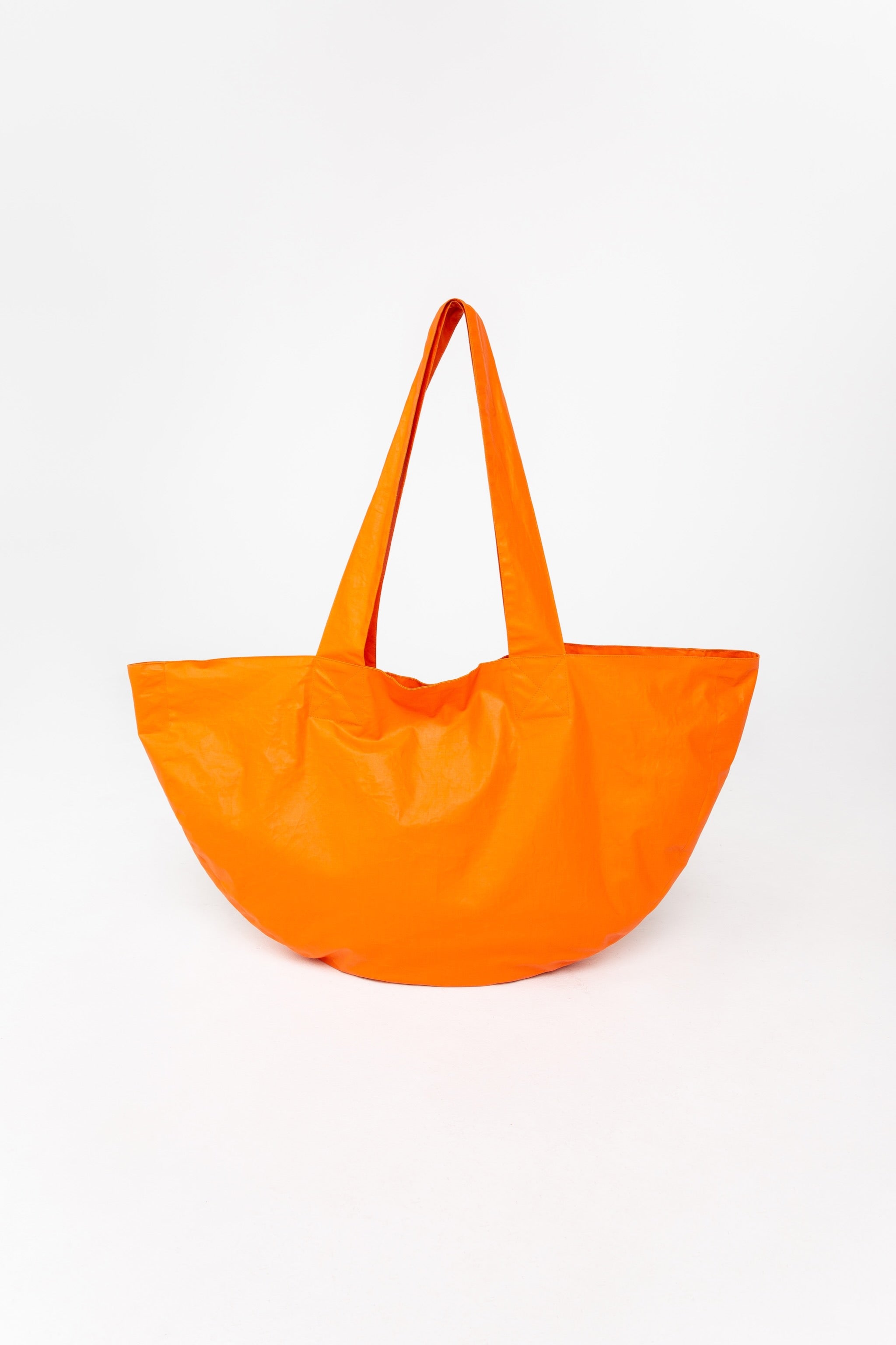 Orange half moon bag