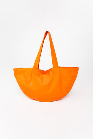 Orange half moon bag