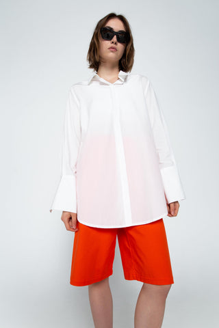 Relaxed crisp cotton shirt
