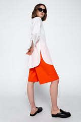 Tangerine bermuda shorts