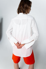 Relaxed crisp cotton shirt