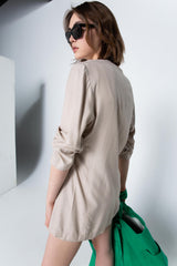 Fluid wrap blazer