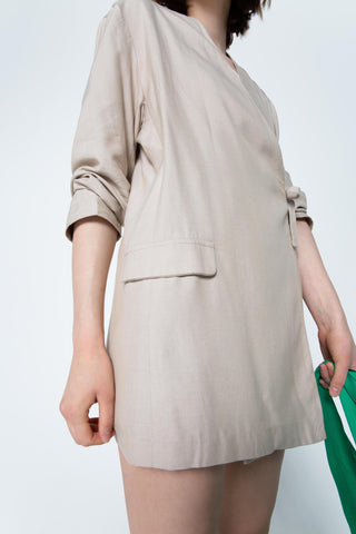 Fluid wrap blazer
