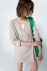 Fluid wrap blazer