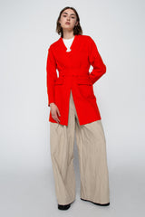 Red kimono jacket