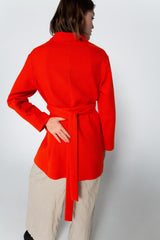 Red kimono jacket