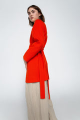Red kimono jacket